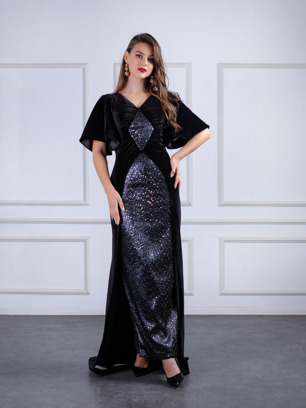 Vintage-inspired Velvet Dress