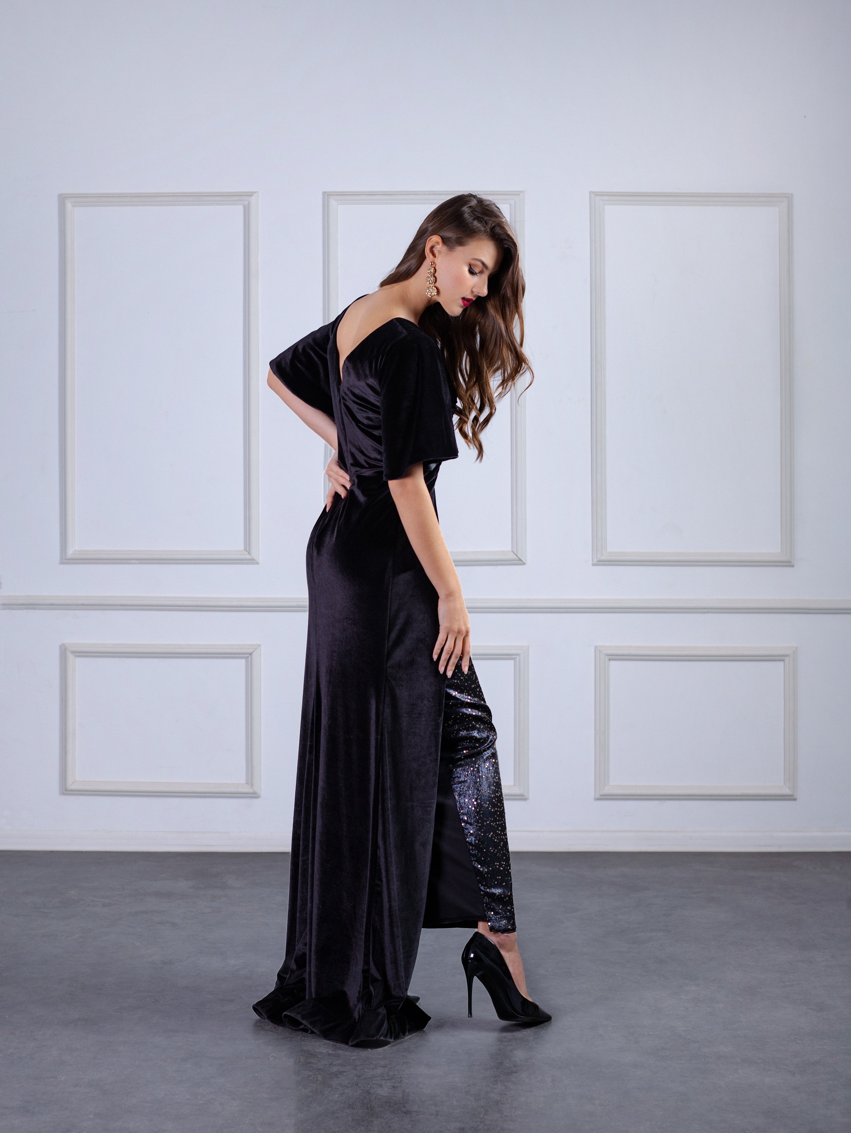 Vintage-inspired Velvet Dress