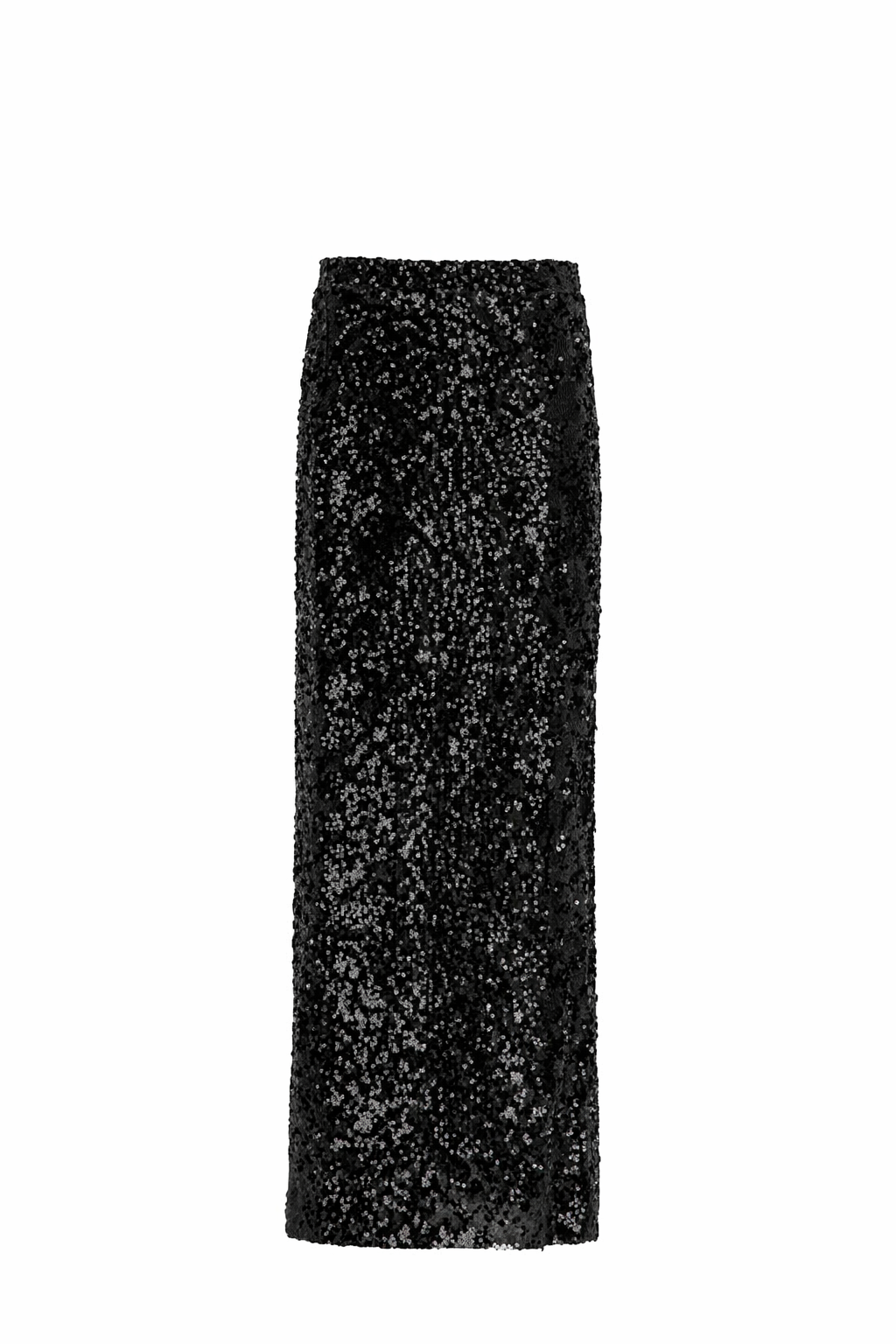 Black Sequin Maxi Skirt
