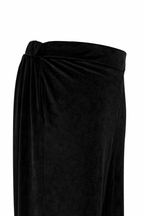 Black Side Tie Kimono Set