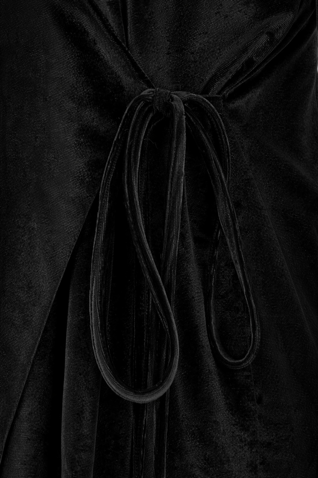 Black Side Tie Kimono Set