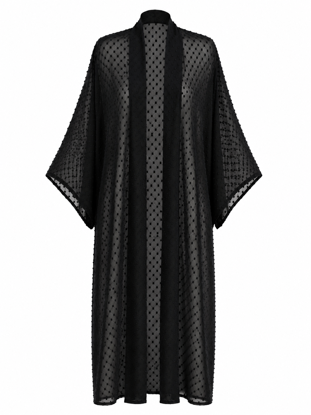 Black Sheer Kimono