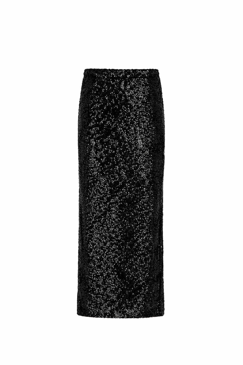 Black Sequin Maxi Skirt