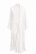 White Sheer Wrap Skirt/Cover-up