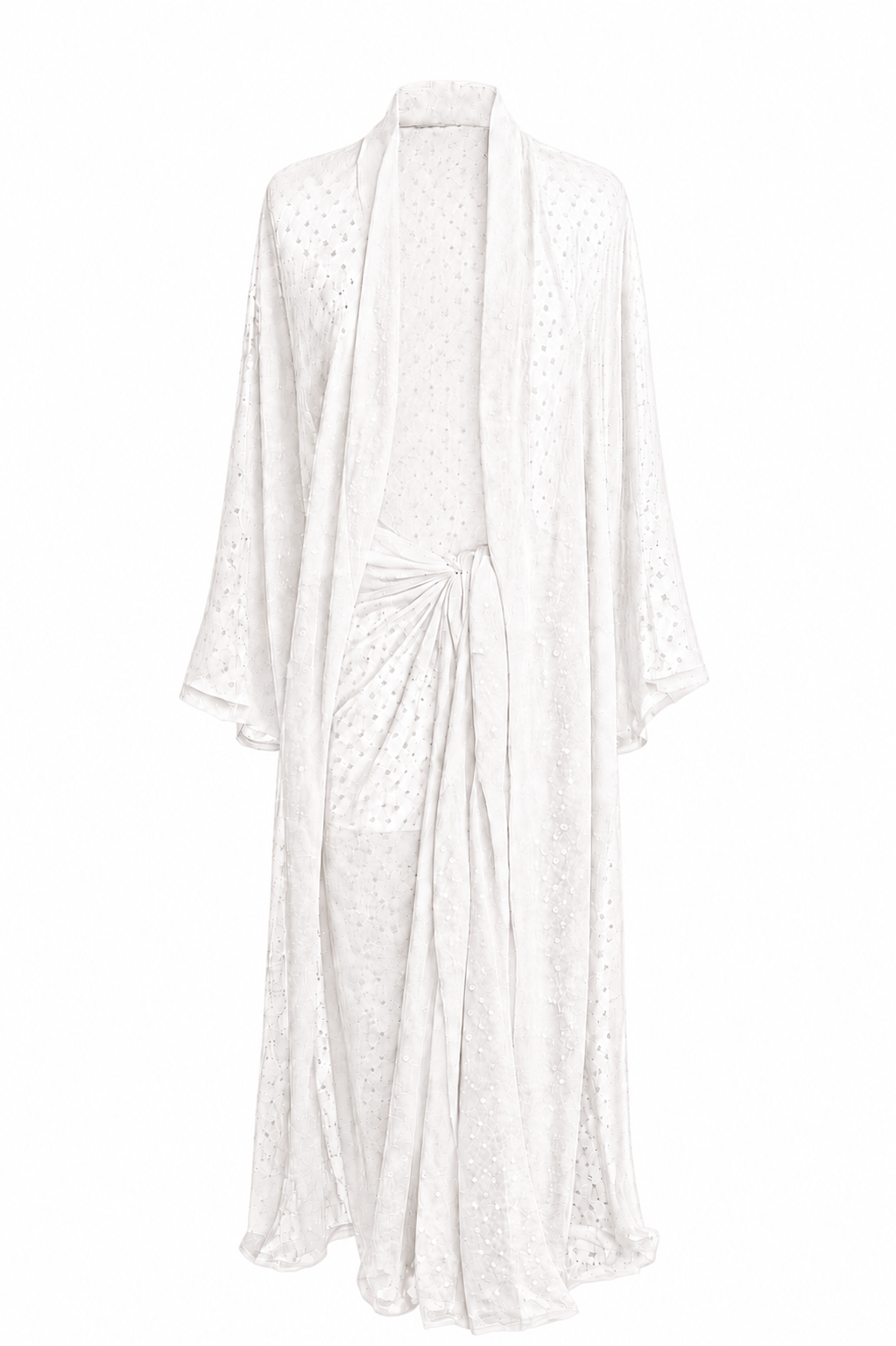 White Sheer Kimono