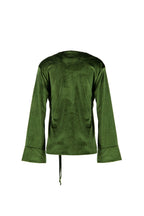 Olive Green Side Tie Kimono Set