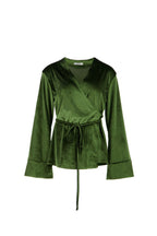 Olive Green Side Tie Kimono Set