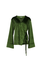 Olive Green Side Tie Kimono Set