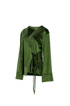 Olive Green Side Tie Kimono Set
