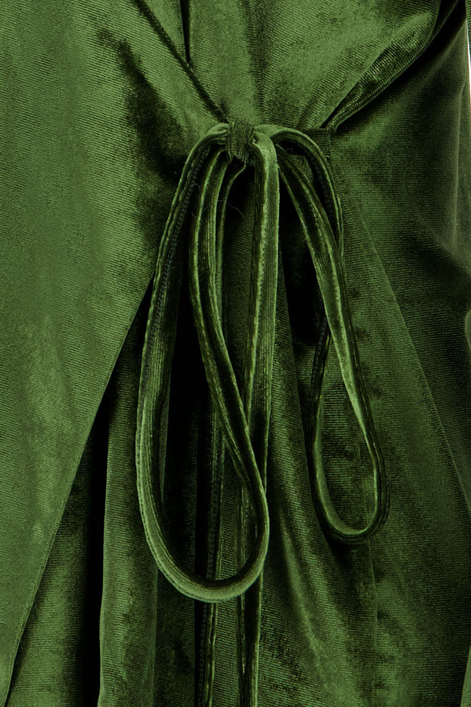 Olive Green Side Tie Kimono Set
