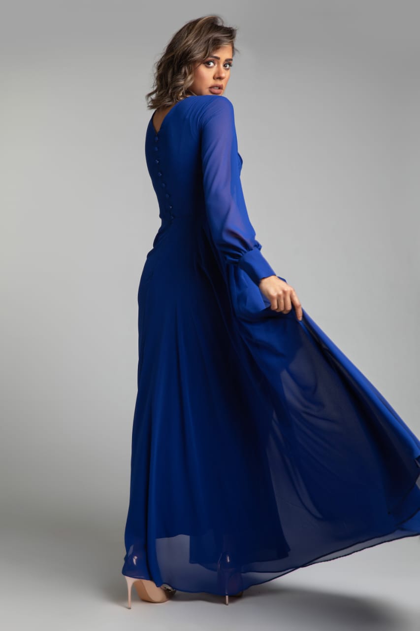 Cross-Over Draped Dress