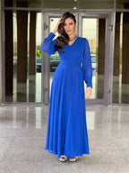 Cross-Over Draped Dress