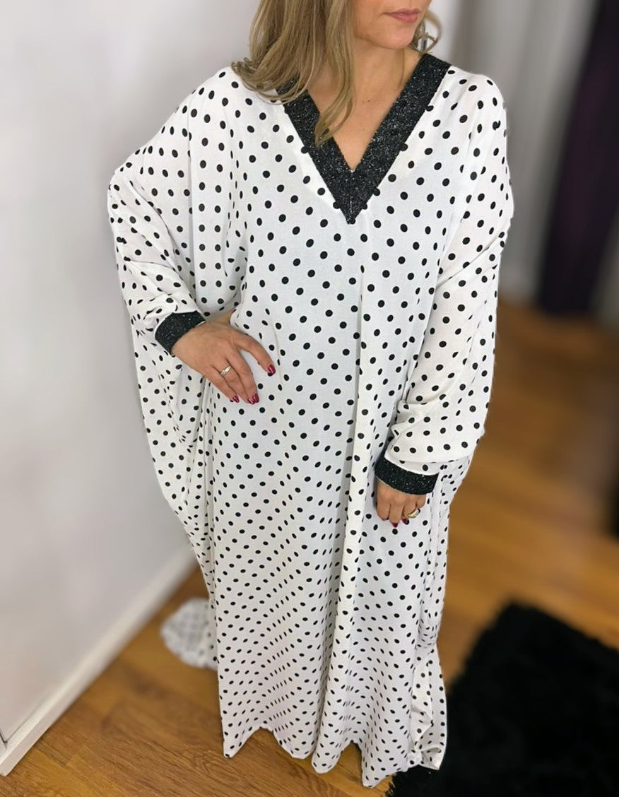 Embellished V-Neck Kaftan