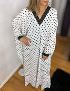 Embellished V-Neck Kaftan