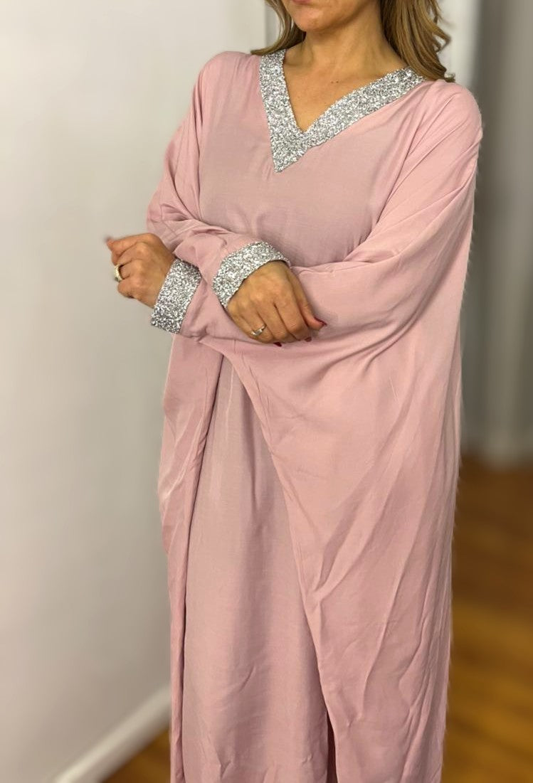 Embellished V-Neck Kaftan