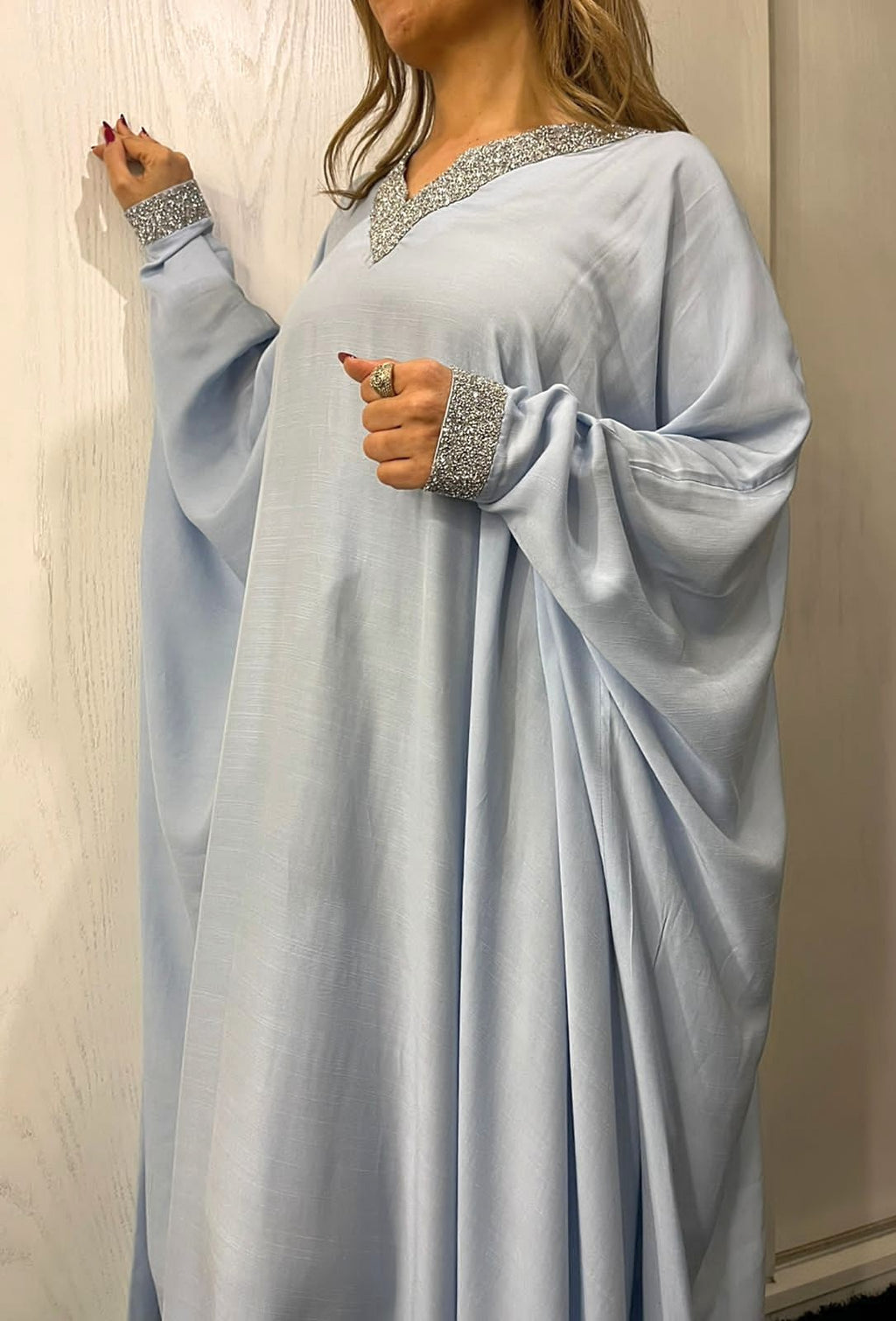 Embellished V-Neck Kaftan