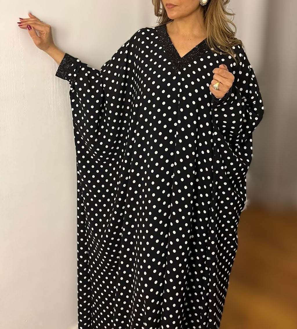 Embellished V-Neck Kaftan