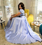 A-Line Puffed Sleeve Dress