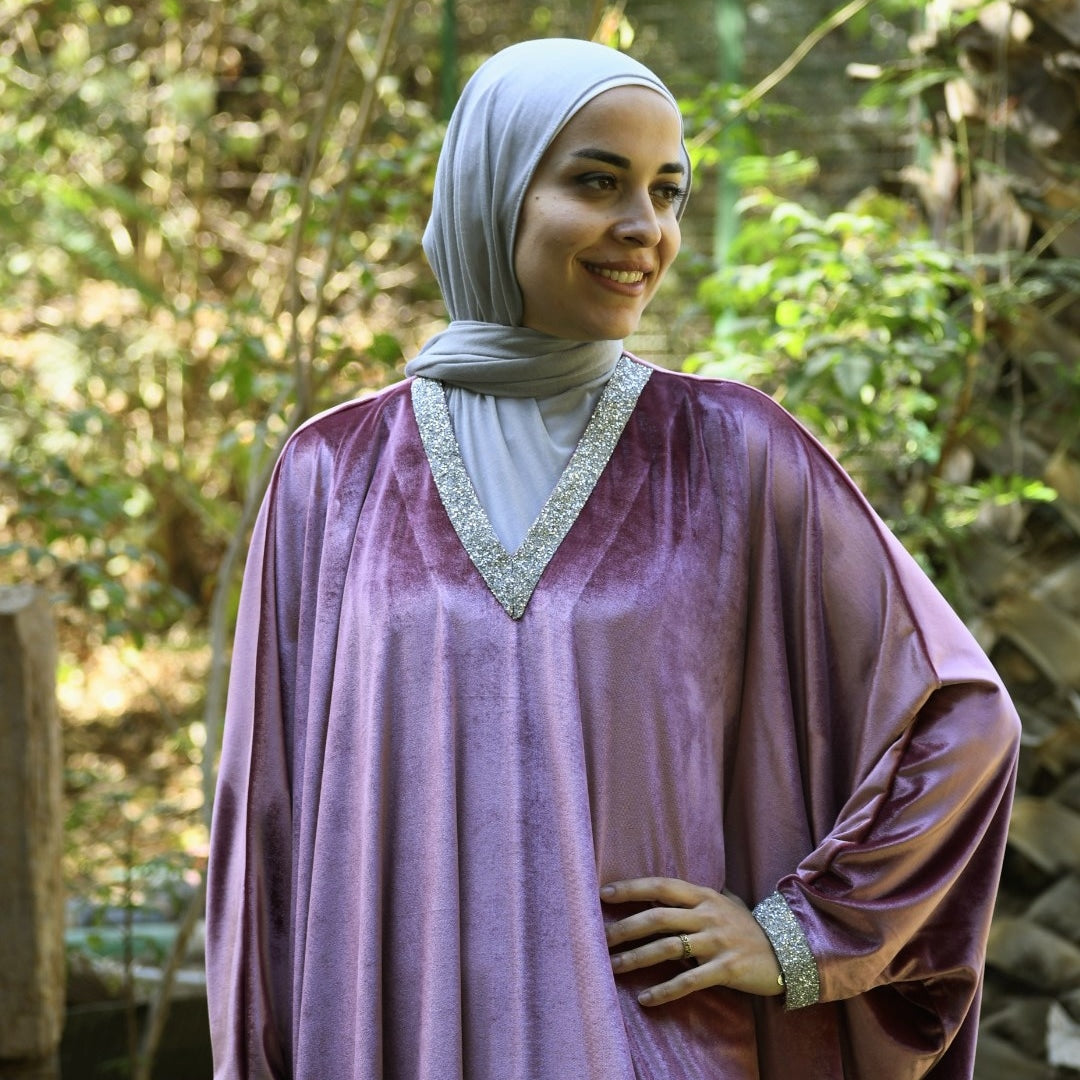 Embellished V-Neck Kaftan