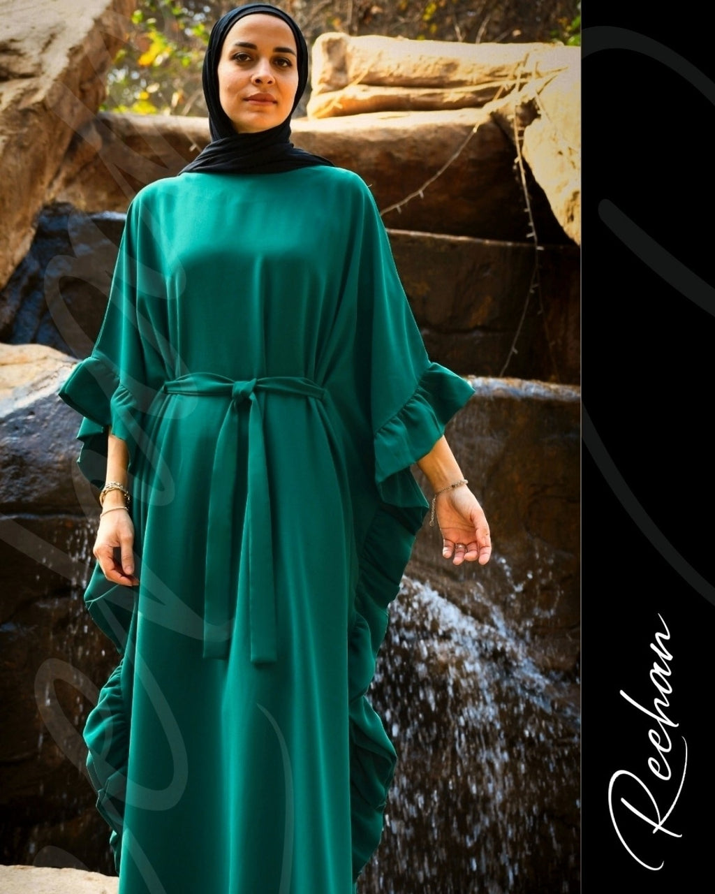 Ruffled Abaya