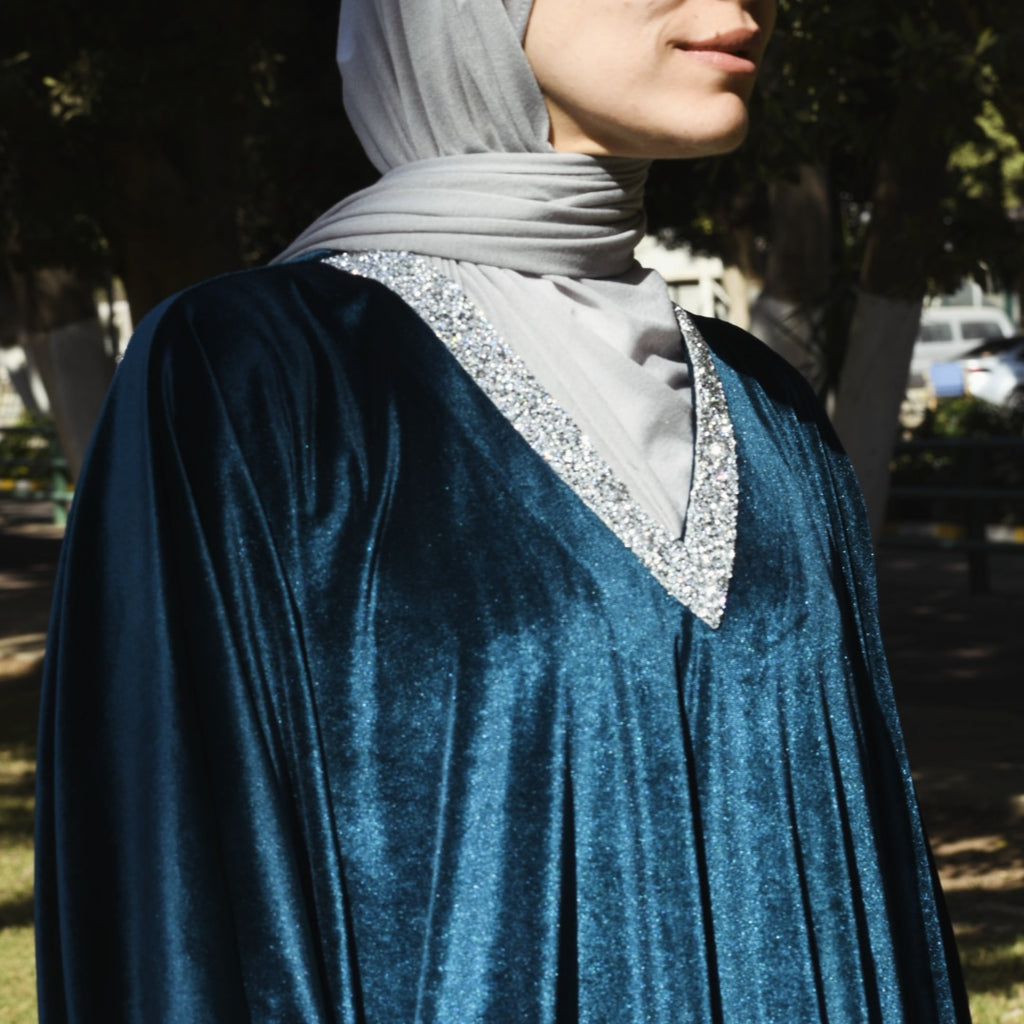 Embellished V-Neck Kaftan