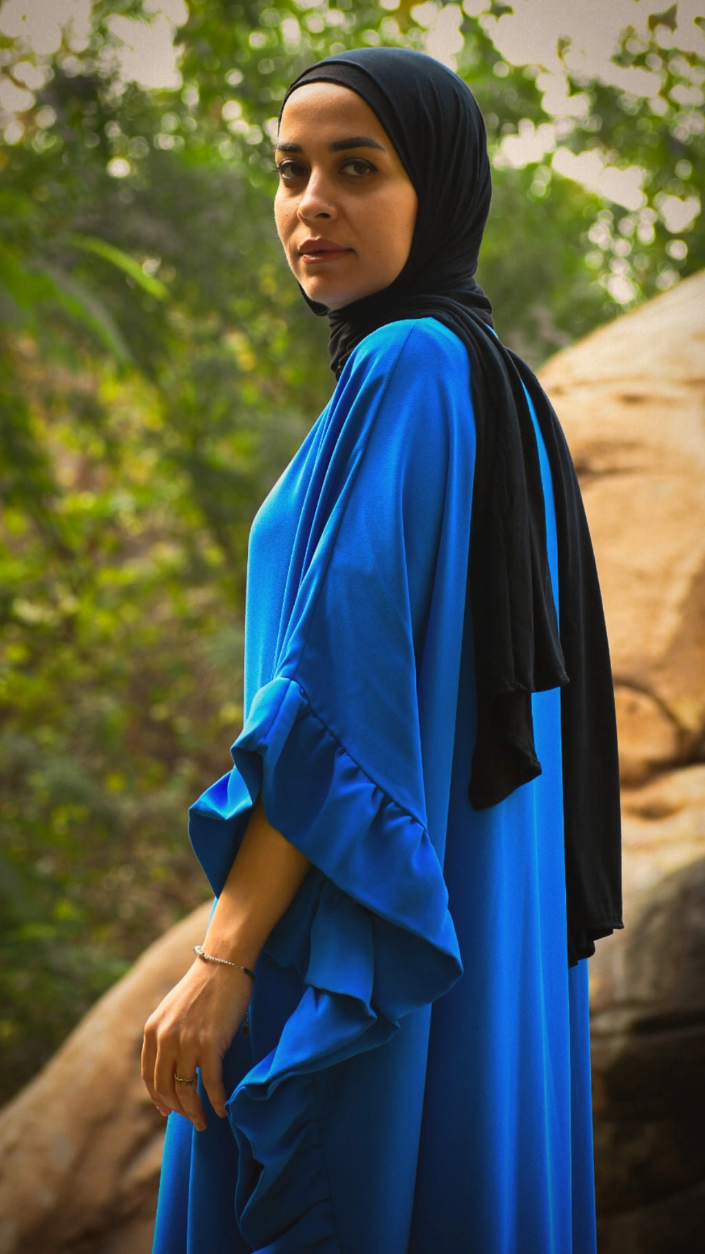 Ruffled Abaya