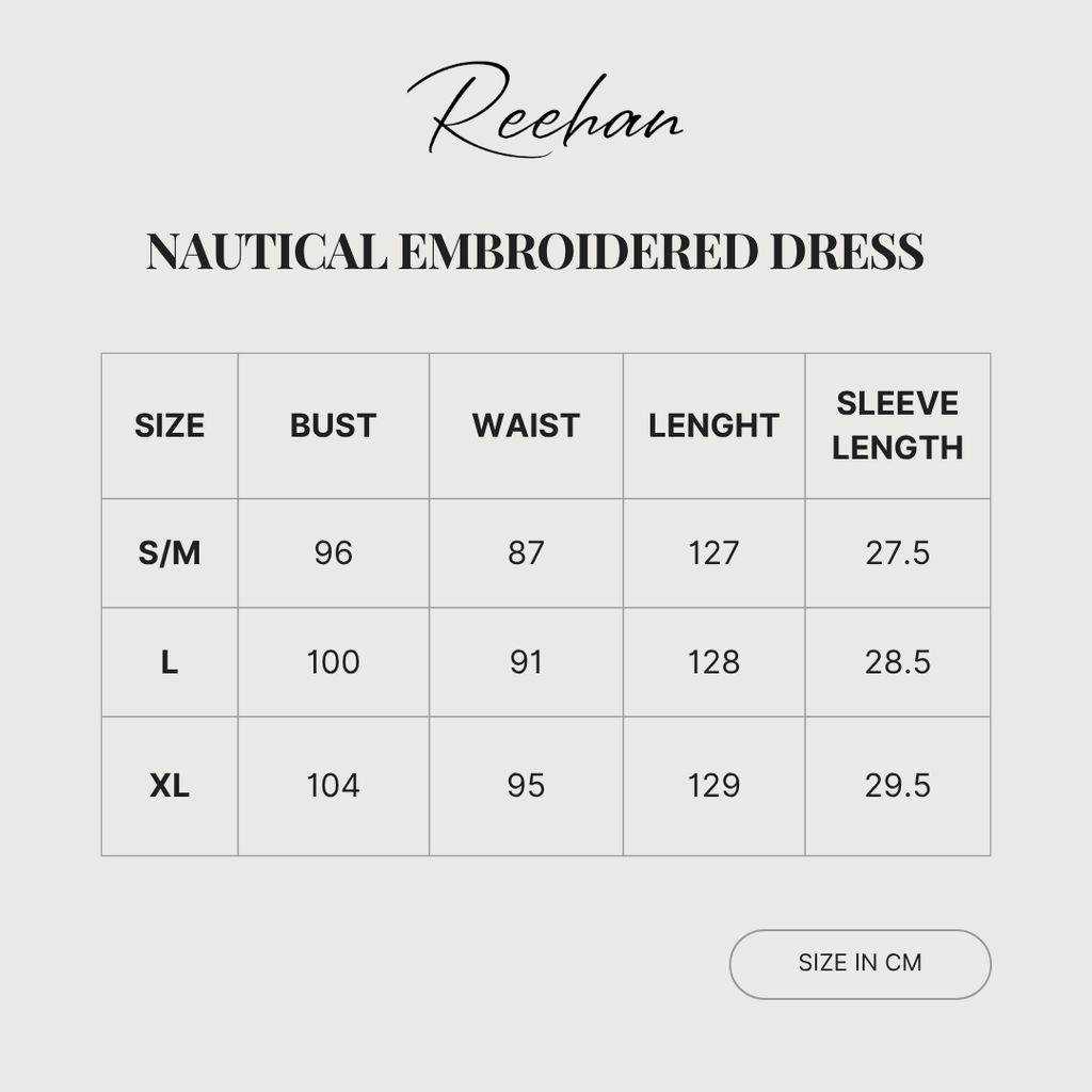 Nautical Embroidered Dress