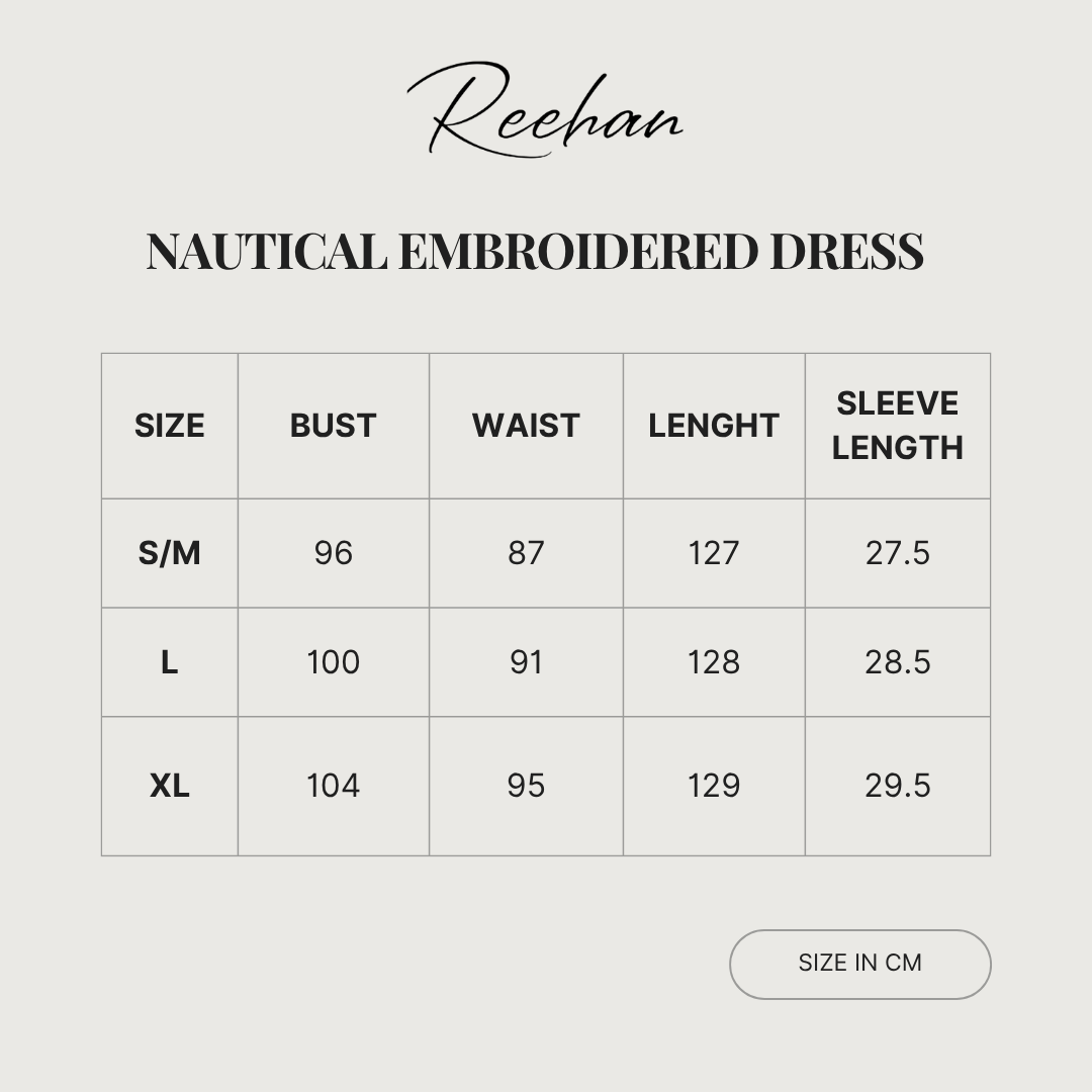 Nautical Embroidered Dress