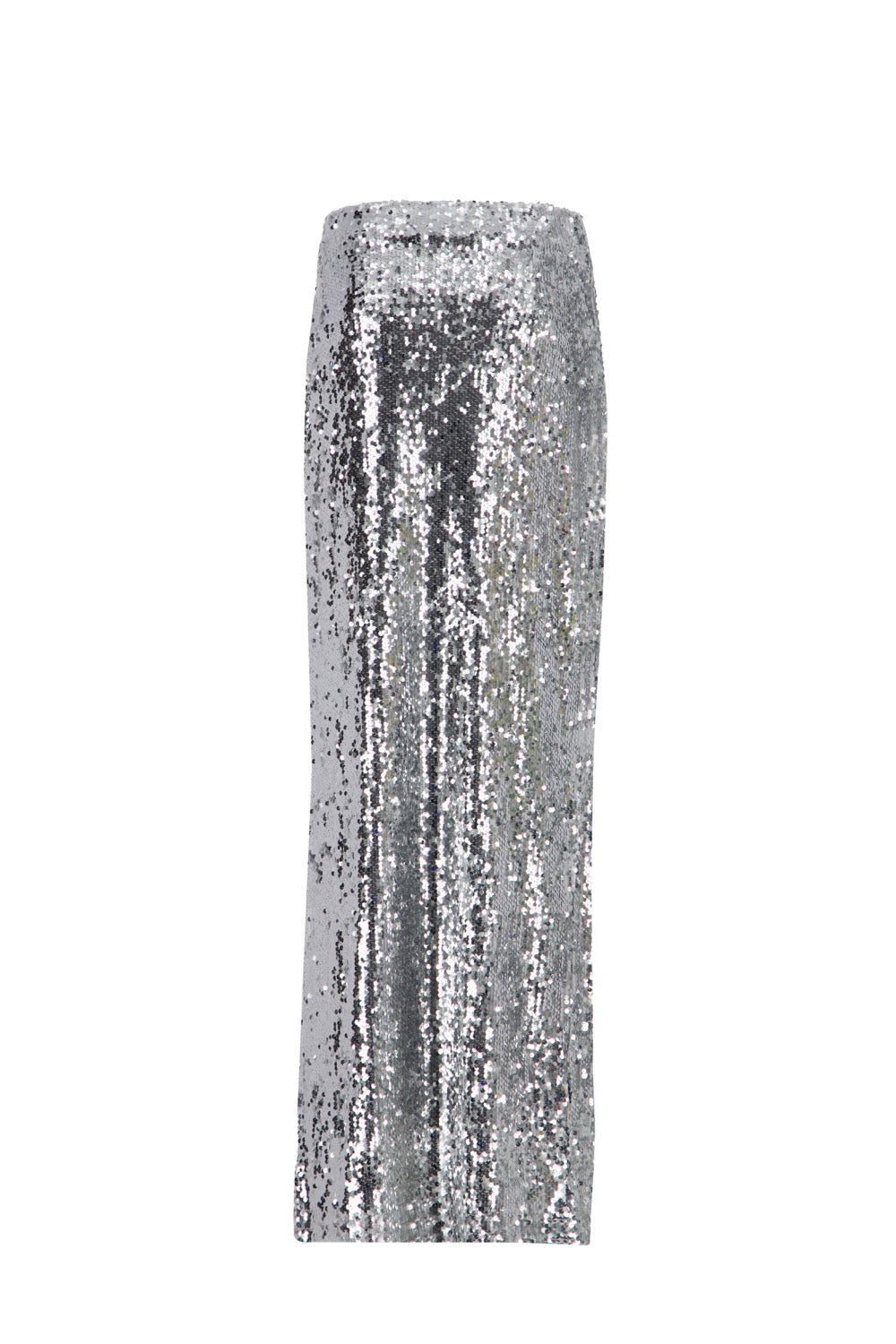Silver Sequin Maxi Skirt