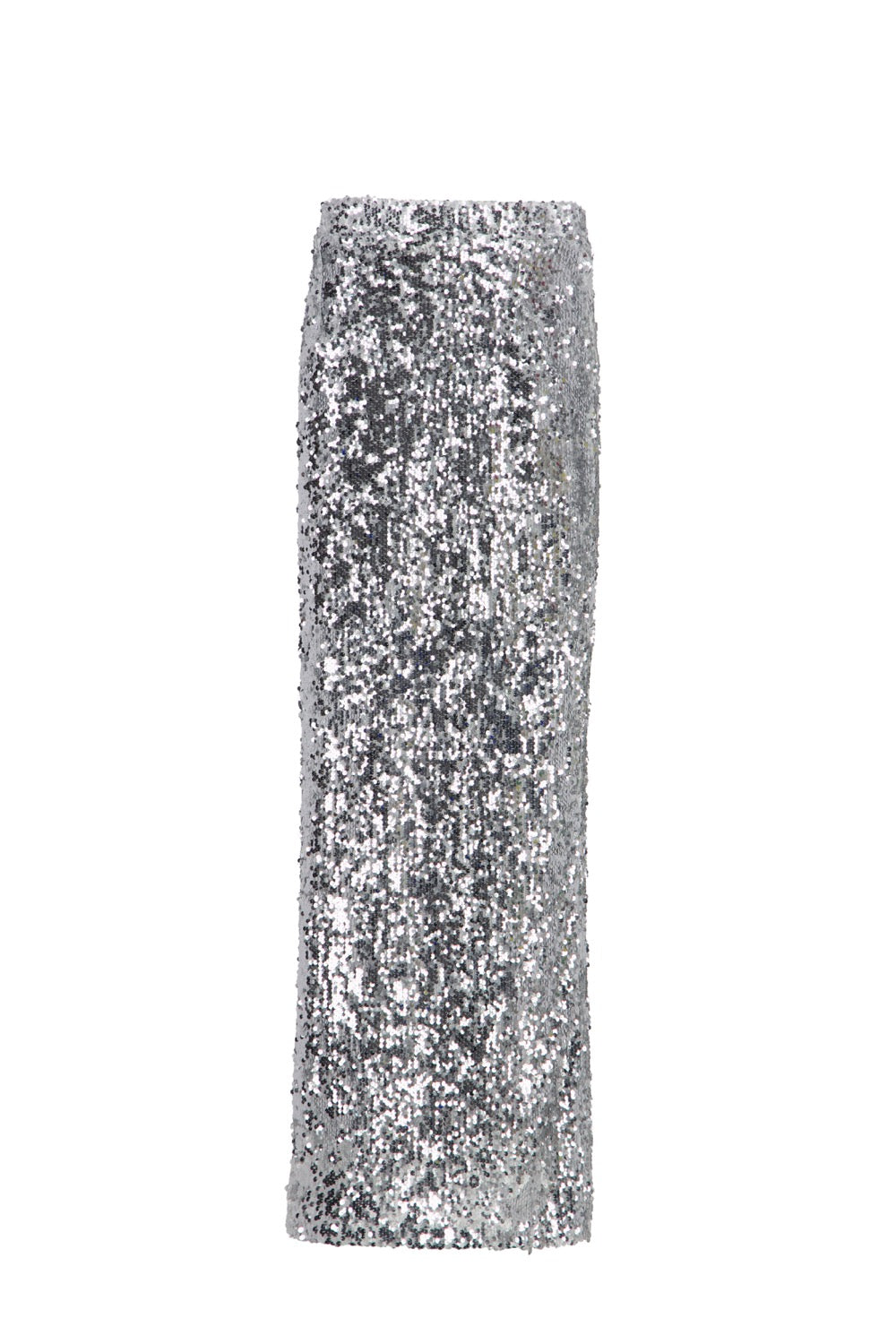 Silver Sequin Maxi Skirt
