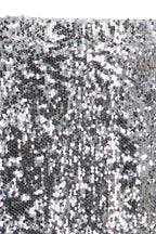 Silver Sequin Maxi Skirt