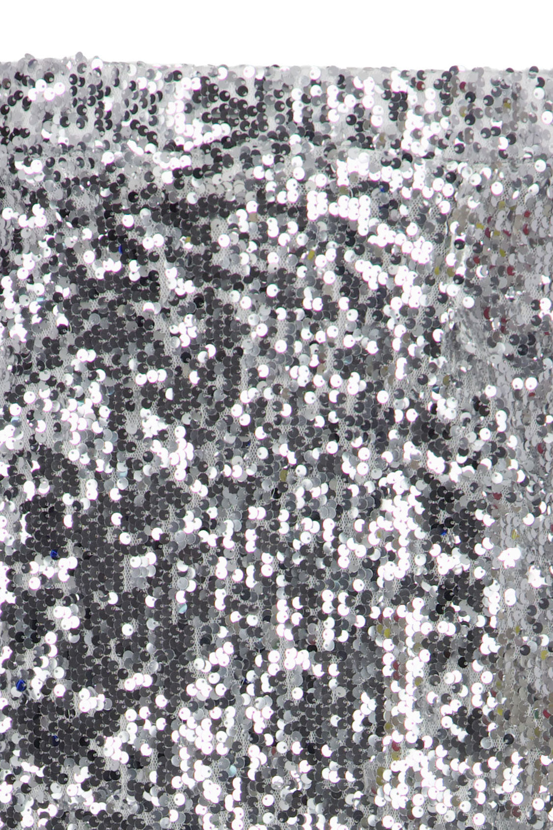 Silver Sequin Maxi Skirt