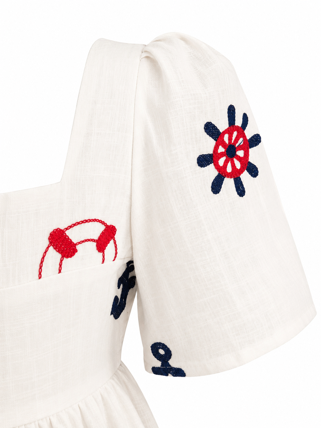Nautical Embroidered Dress