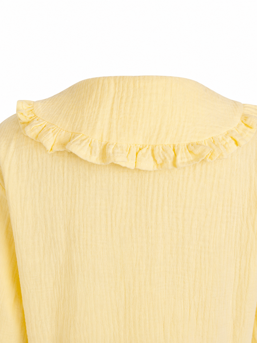 The Yellow Ruffle Collar Blouse