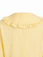 The Yellow Ruffle Collar Blouse