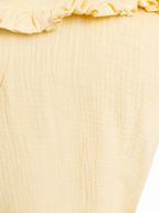 The Yellow Ruffle Collar Blouse