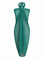 Green Sheer Wrap Skirt/Cover-up