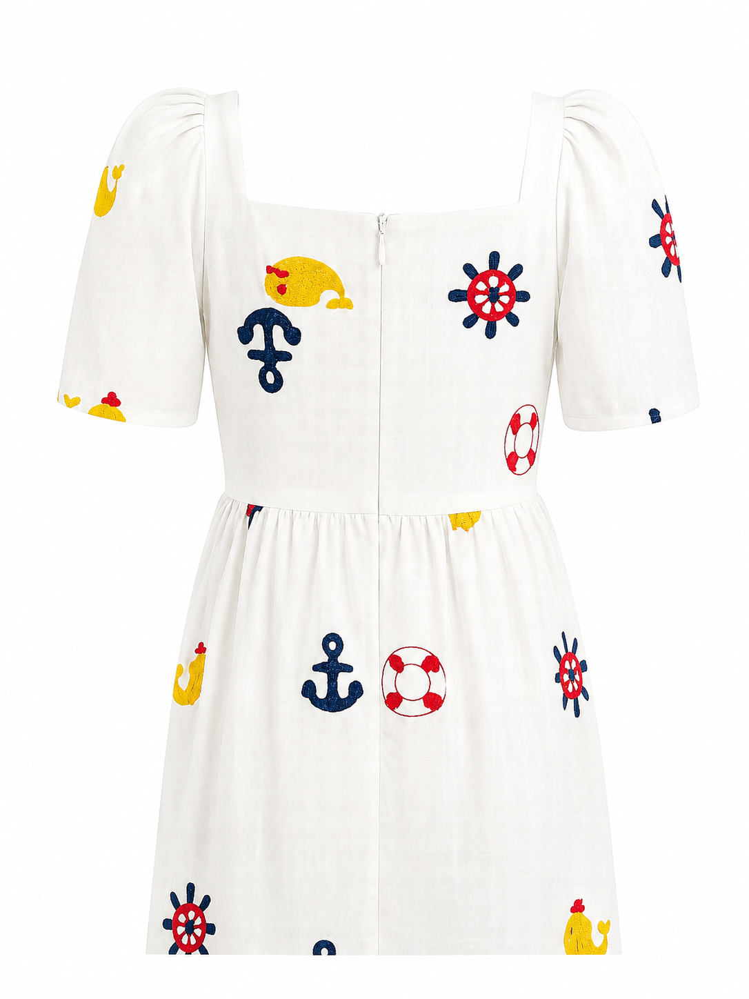 Nautical Embroidered Dress
