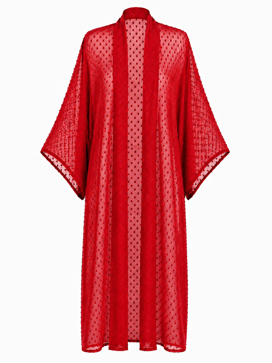 Red Sheer Kimono