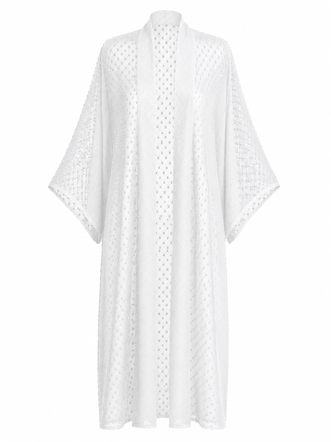 White Sheer Kimono